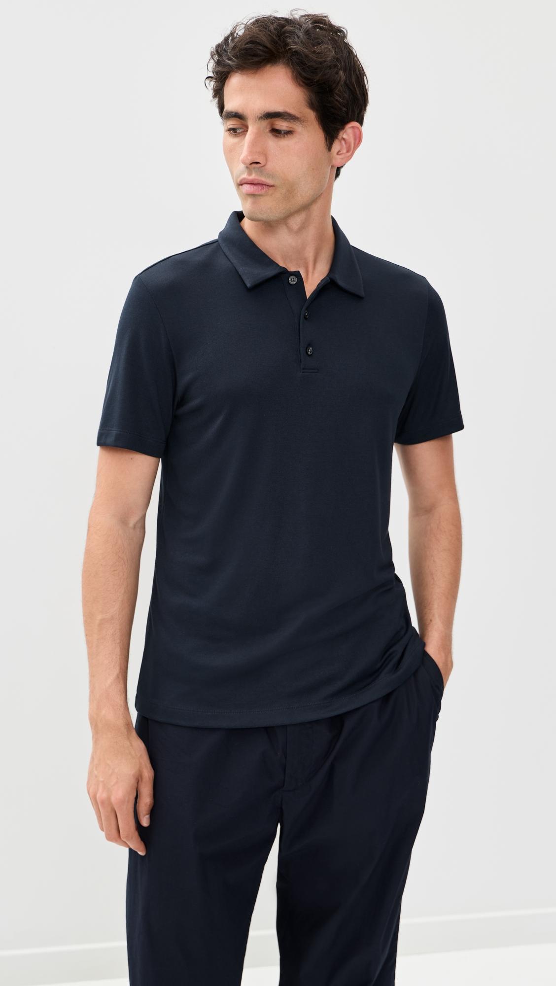 Bron Polo in Modal Jersey by THEORY