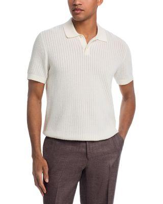 Cable Knit Polo Shirt in Light Bilen by THEORY