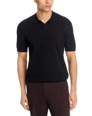 Cable Knit Polo Shirt in Light Bilen by THEORY