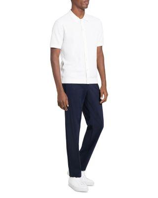 Cairn Short-Sleeve Sweater in Cotton by THEORY