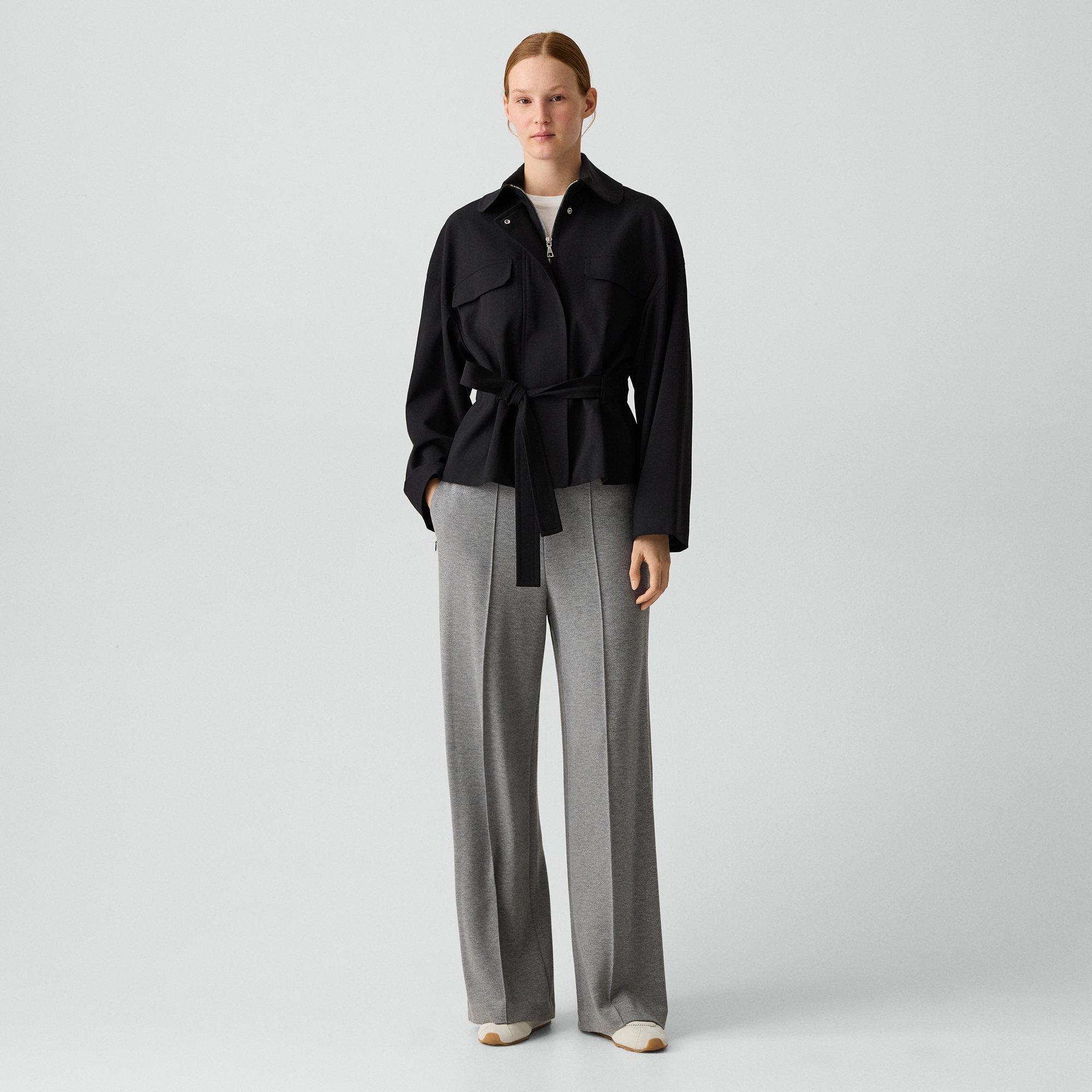 Cinched Flight Jacket in Good Wool by THEORY