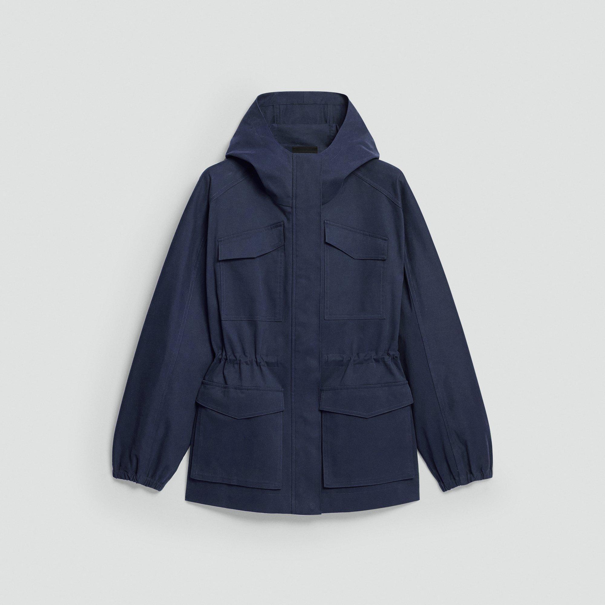 Cinched Windbreaker Jacket in Brushed Chino by THEORY