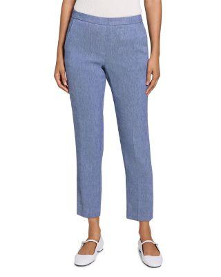 Classic Slim Leg Linen Pants by THEORY