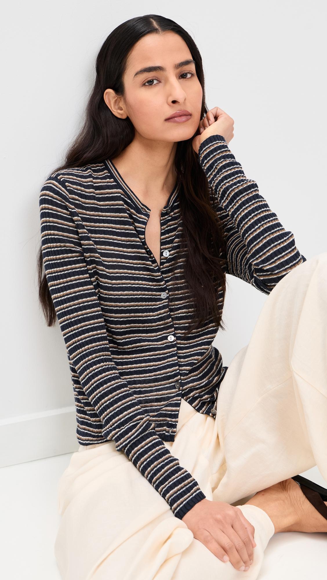 Cropped Cardigan by THEORY