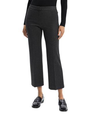 Cropped Kick Flare Pants by THEORY