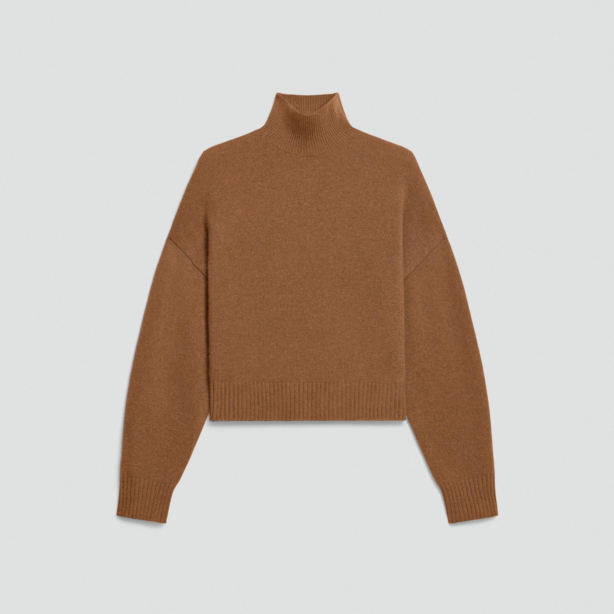 Cropped Turtleneck in Cashmere by THEORY