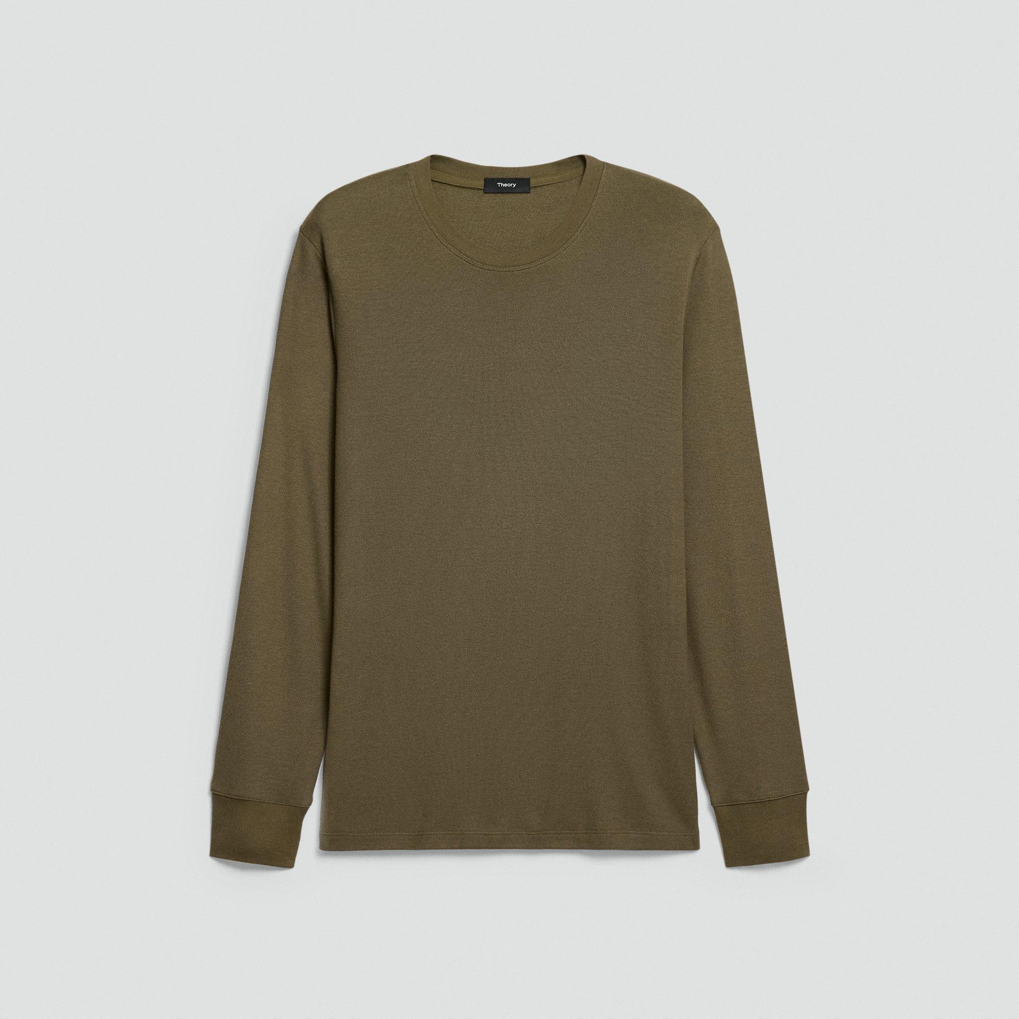 Essential Long-Sleeve Tee in Anemone Modal Jersey by THEORY