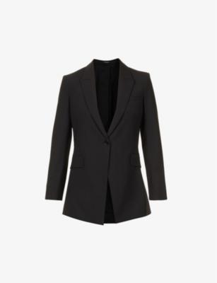 Etiennette single-breasted relaxed-fit wool-blend jacket by THEORY