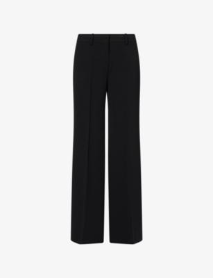 Fluid Flared-Leg Woven Trousers by THEORY