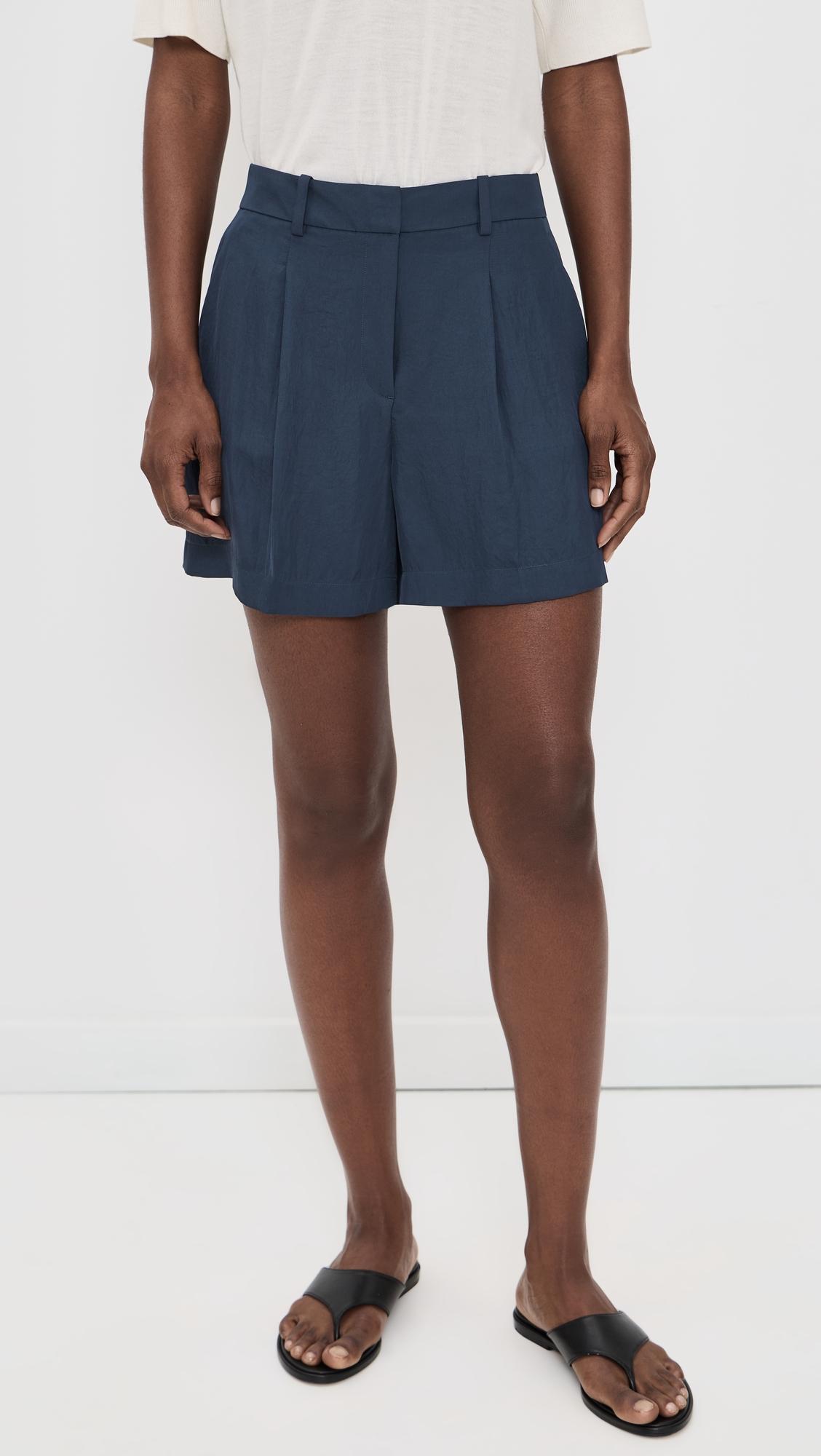 Fluid Pleated Shorts by THEORY