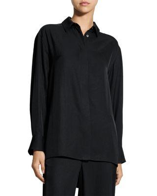 High Low Flounce Shirt by THEORY