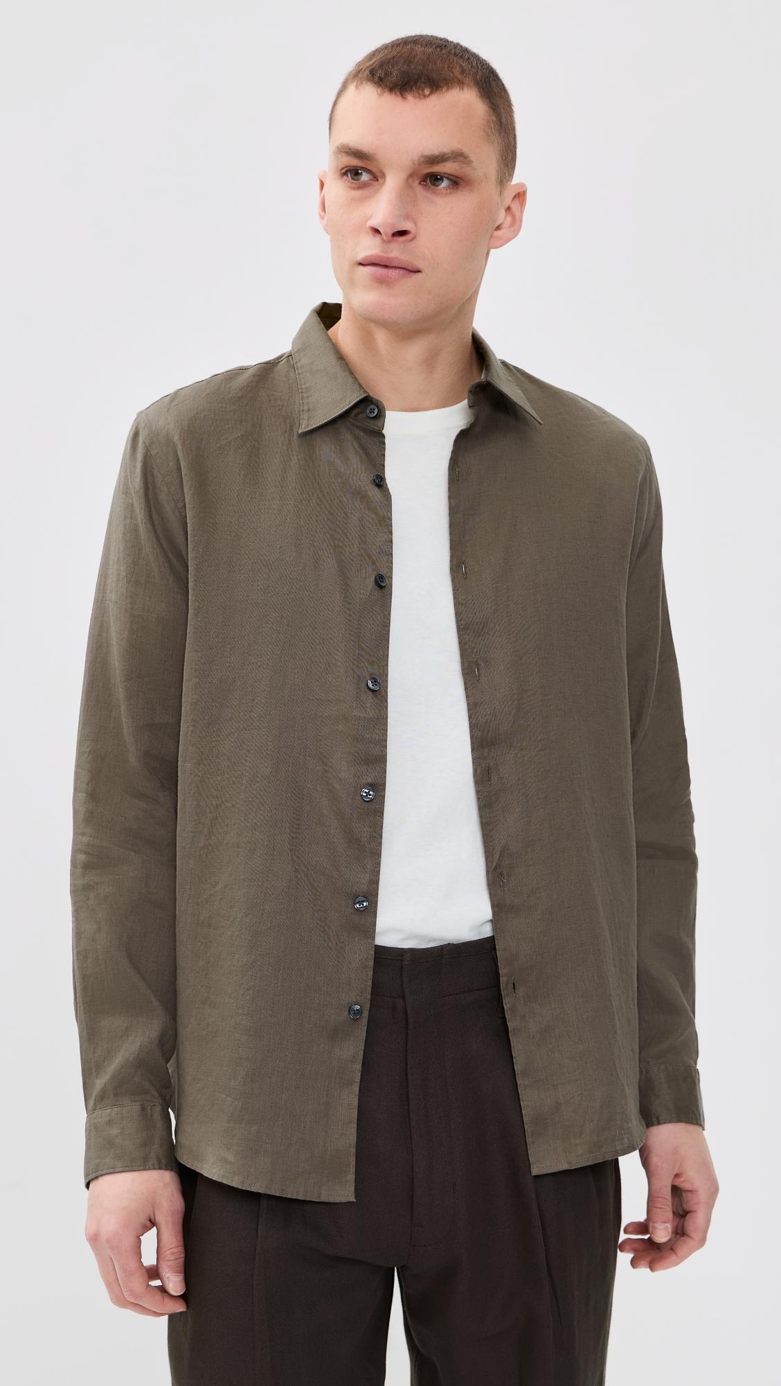 Irving Relaxed Linen Shirt by THEORY