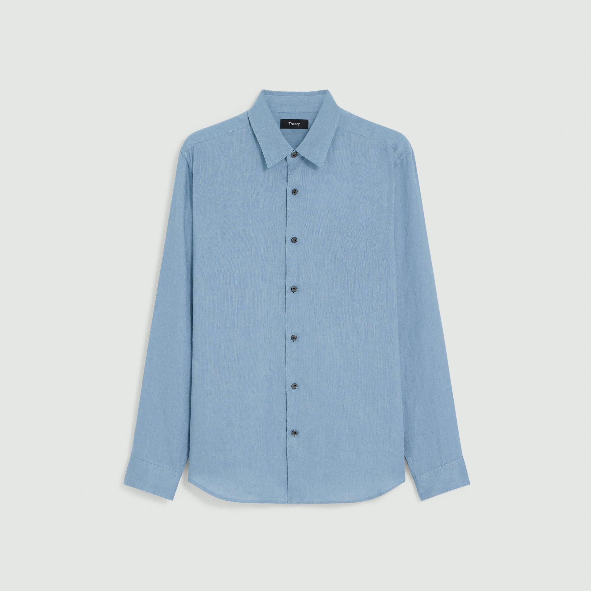 Irving Shirt in Relaxed Linen by THEORY