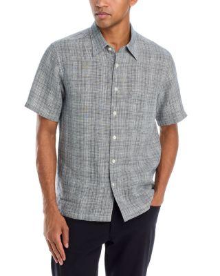 Irving Short Sleeve Shirt in Linen by THEORY