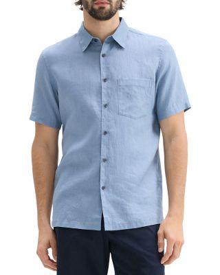 Irving Short-Sleeve Shirt in Relaxed Linen by THEORY