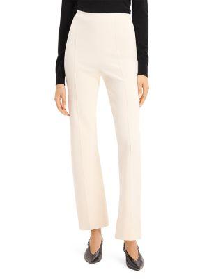 Kick Flare Compact Crepe Pants by THEORY