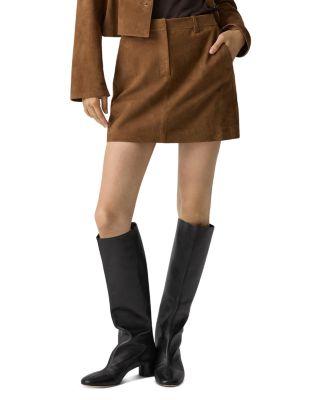 Leather Trouser Mini Skirt by THEORY