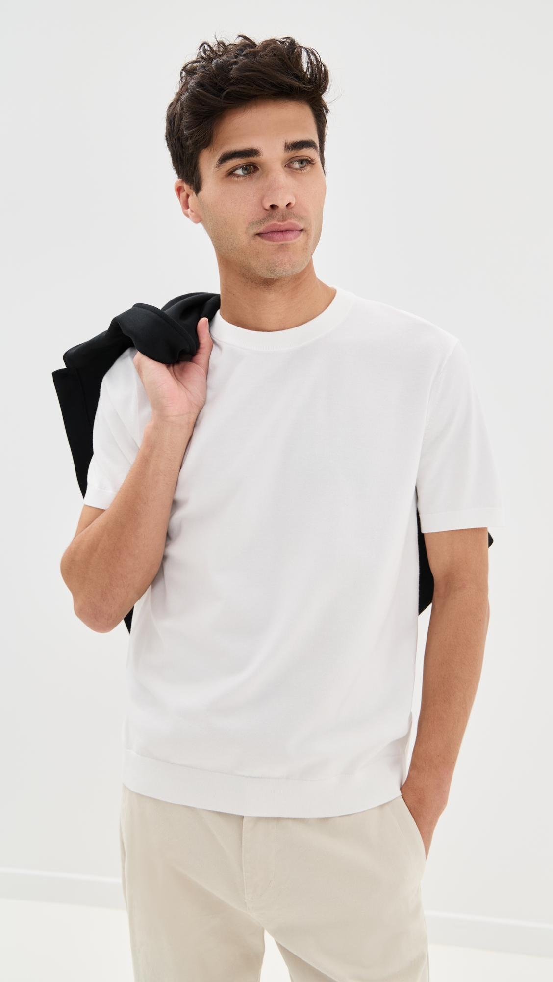 Light Bilen Knit Soris Tee by THEORY