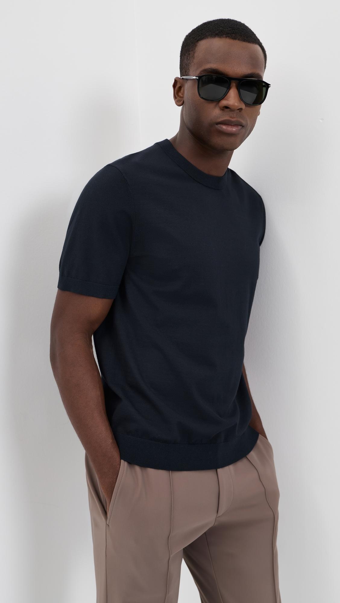 Light Bilen Knit Soris Tee by THEORY