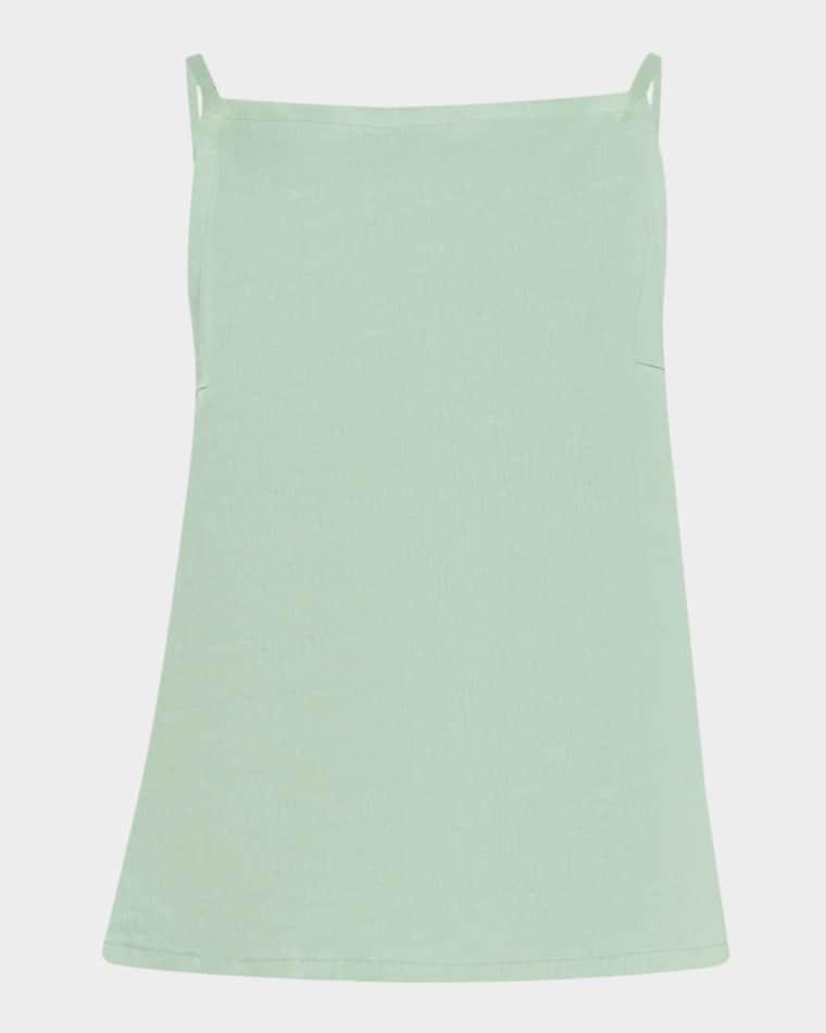 Linen-Blend Apron Top by THEORY