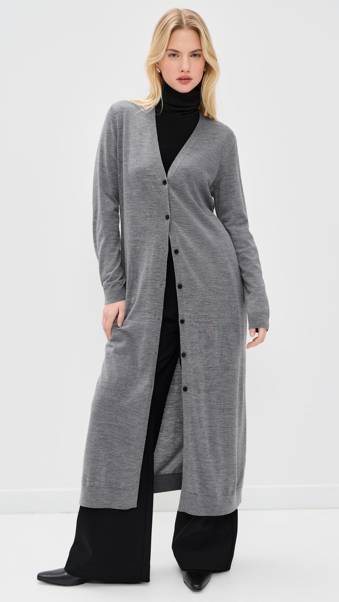 Long Wool Cardigan by THEORY