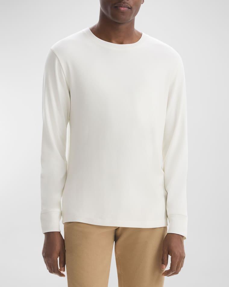 Men's Essential Tee Long Sleeve in Anemone Milano by THEORY
