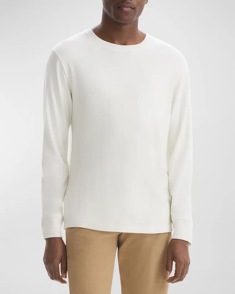 Men's Essential Tee Long Sleeve in Anemone Milano by THEORY