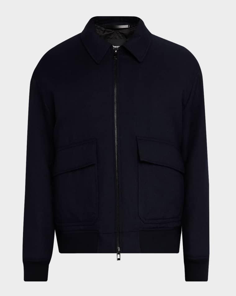 Men's Modern Aviator Jacket in Dapper Wool by THEORY