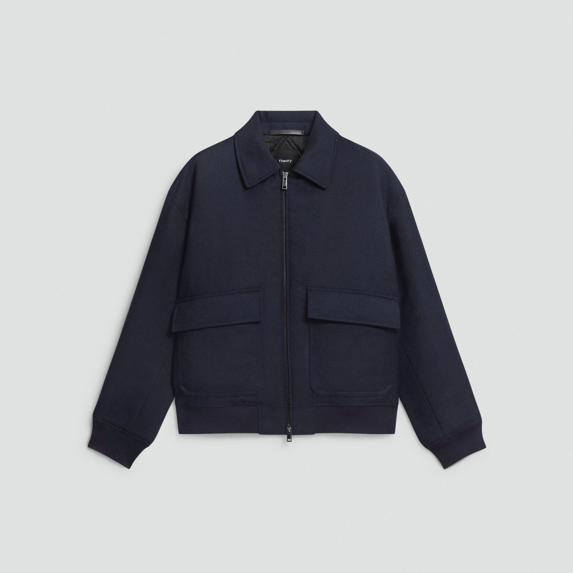 Modern Aviator Jacket in Dapper Wool by THEORY