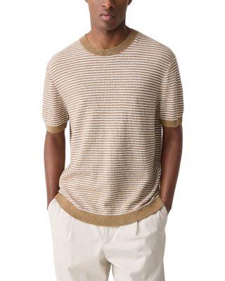 Neo Pacific Linen Stripe T-Shirt by THEORY