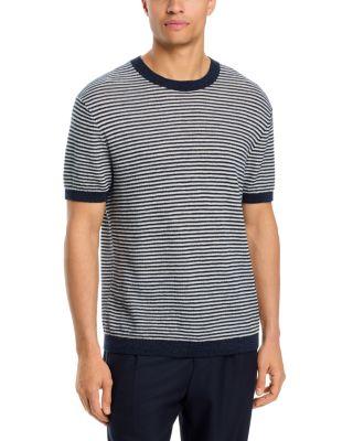 Neo Pacific Linen Stripe T-Shirt by THEORY