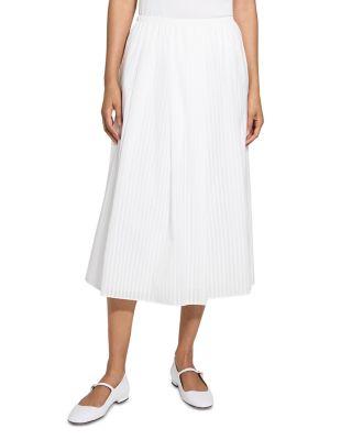 Pleated Midi Skirt by THEORY