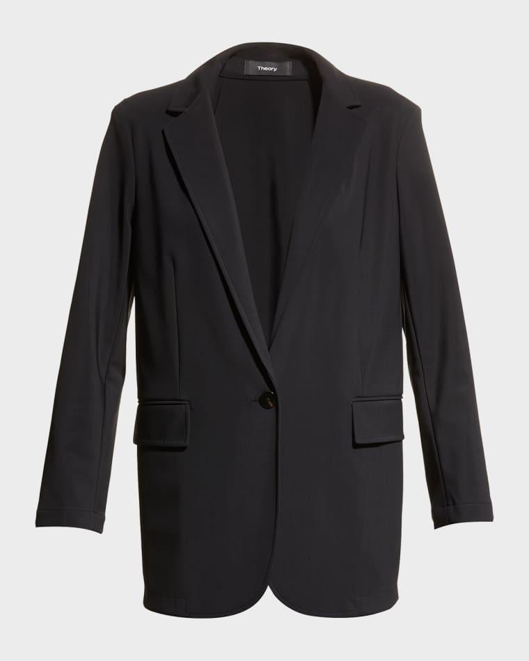 Precision Ponte Boyfriend Blazer by THEORY