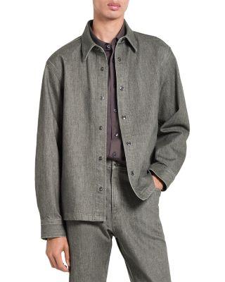 Relaxed Fit Denim Overshirt in Tinted Denim by THEORY