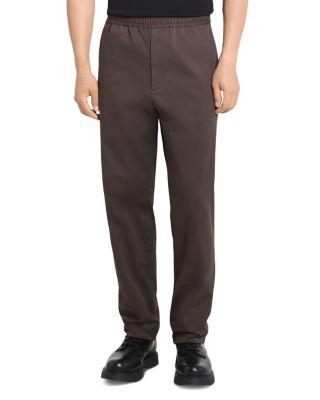 Relaxed Fit Tapered Moonsoft Cotton Pants by THEORY