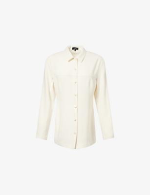 Sculpted-Seams Collared Woven Shirt by THEORY Sculpted-Seams Collared Woven Shirt by THEORY