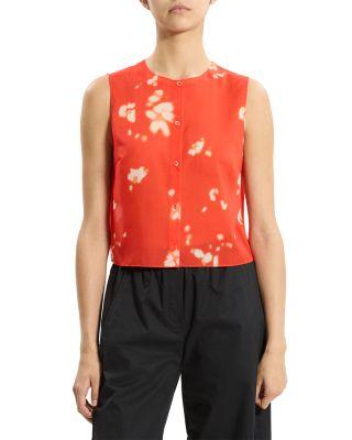 Shadow Print Top by THEORY