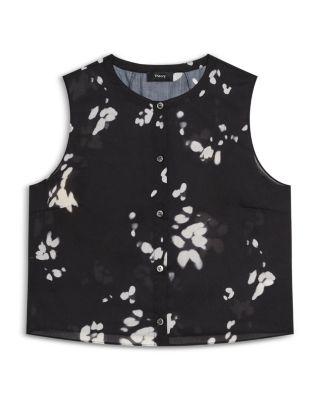 Shadow Print Top by THEORY