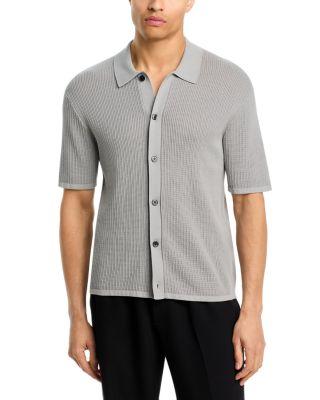 Short Sleeve Button Down Shirt in Tactile Cotton by THEORY