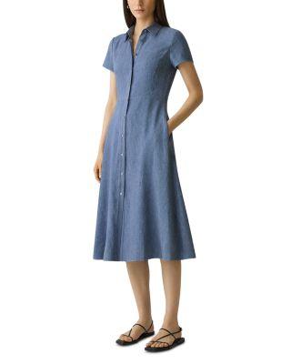 Short Sleeve Shirtdress by THEORY
