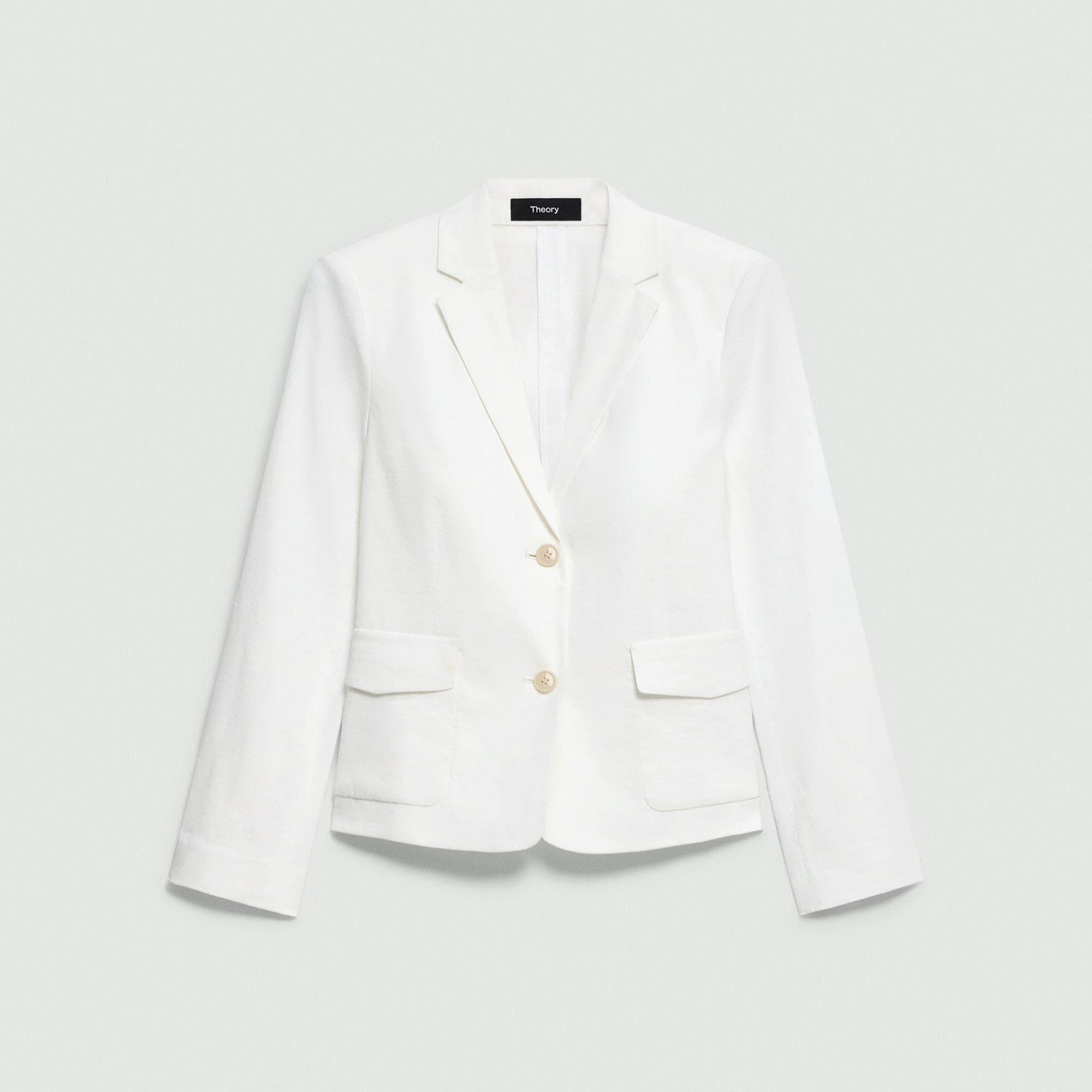 Shrunken Blazer in Good Linen by THEORY