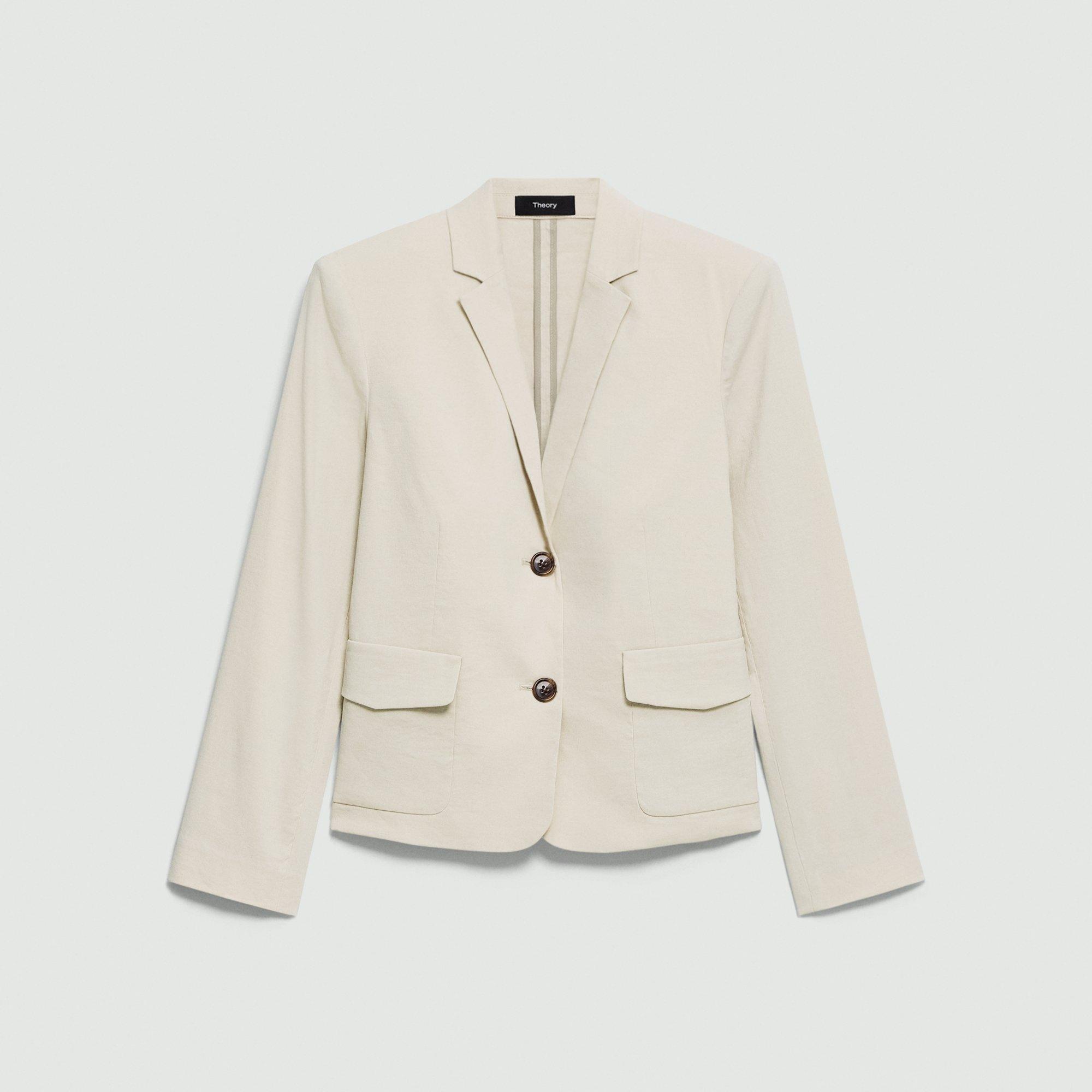 Shrunken Blazer in Good Linen by THEORY