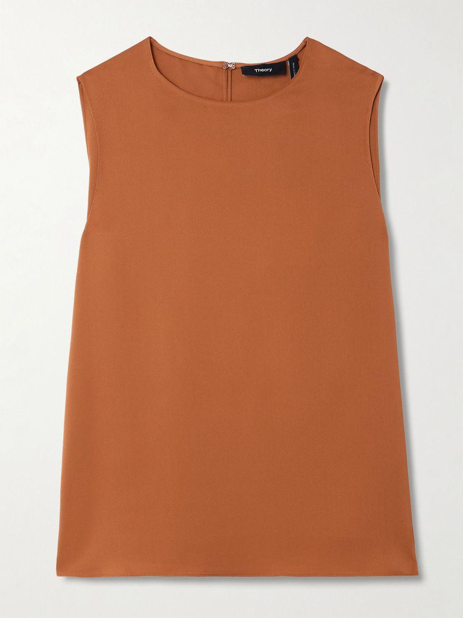 Silk-satin top by THEORY