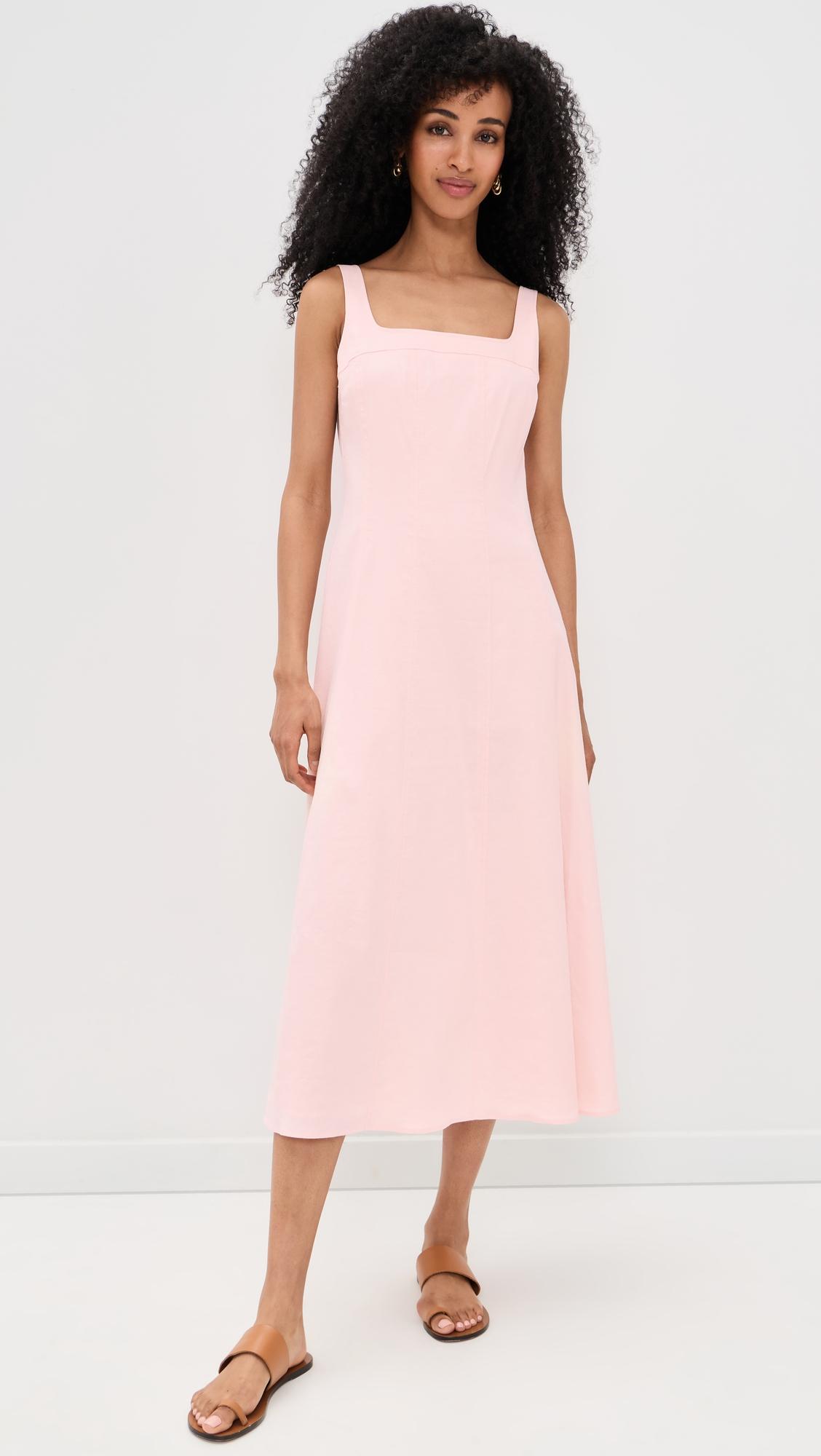 Square Neck Seamed Dress by THEORY