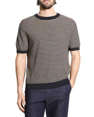 Stripe Linen Tee by THEORY