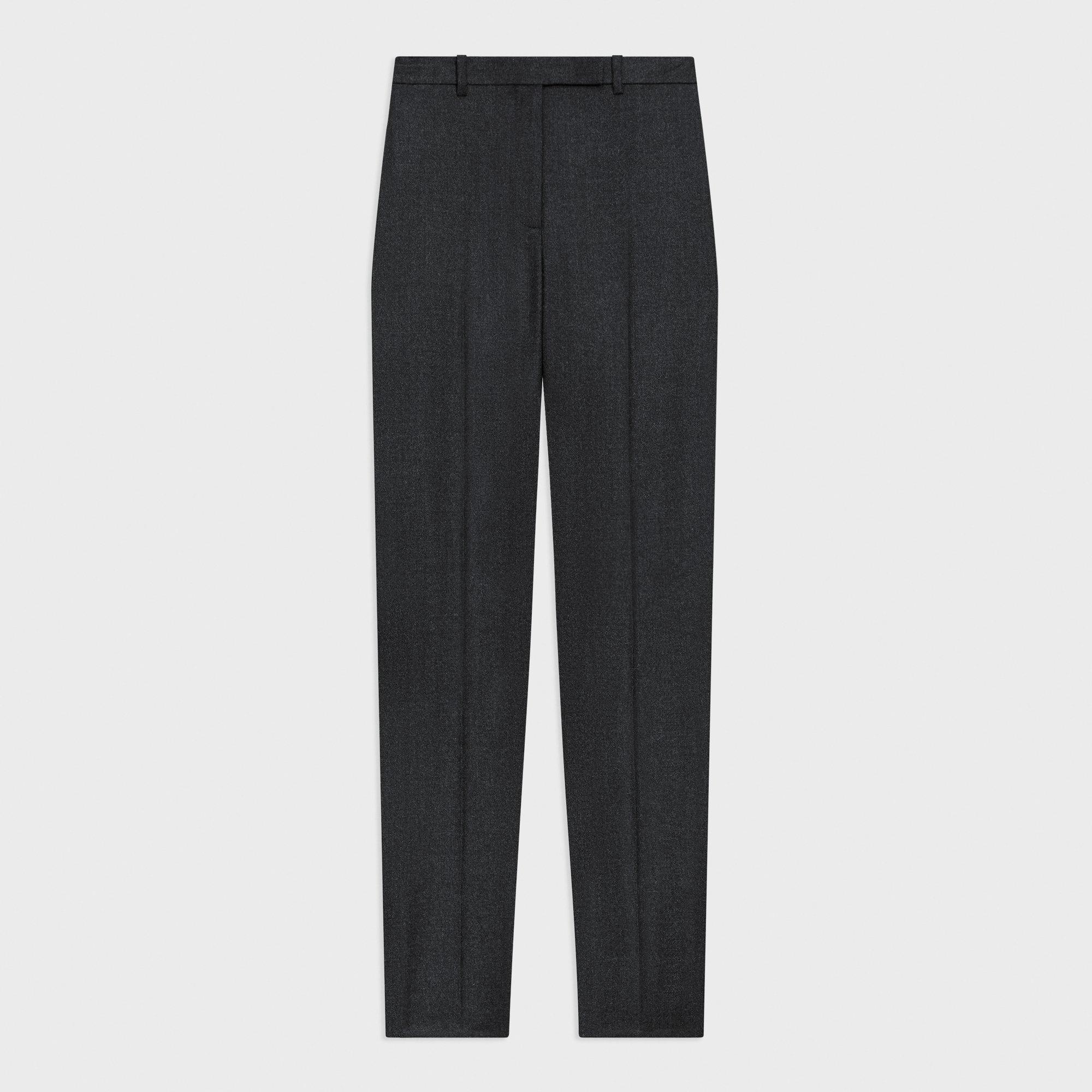 Tapered High-Waist Pant in Sleek Flannel by undefined