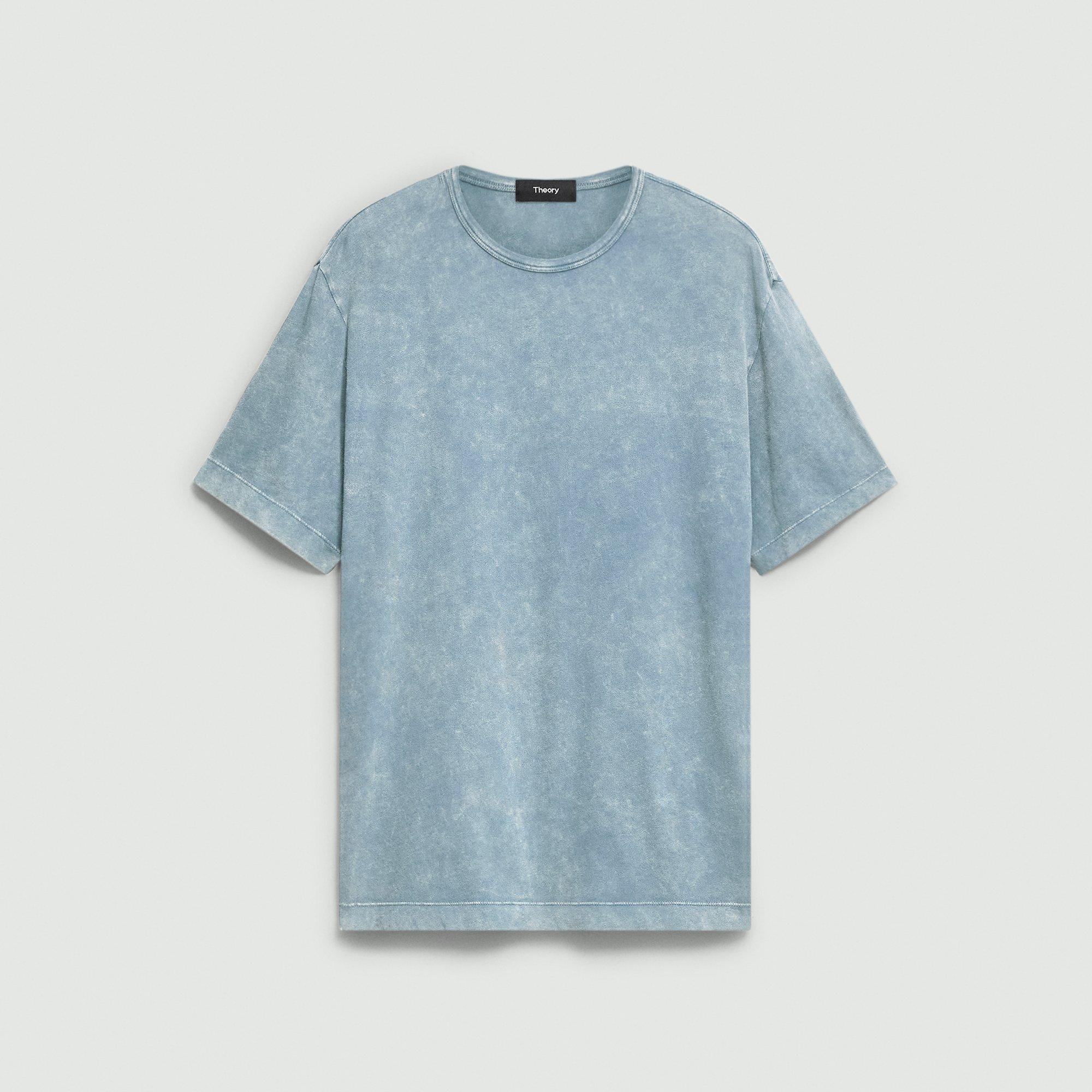 Tee-shirt à col ras du cou côtelé en Fade Jersey by undefined