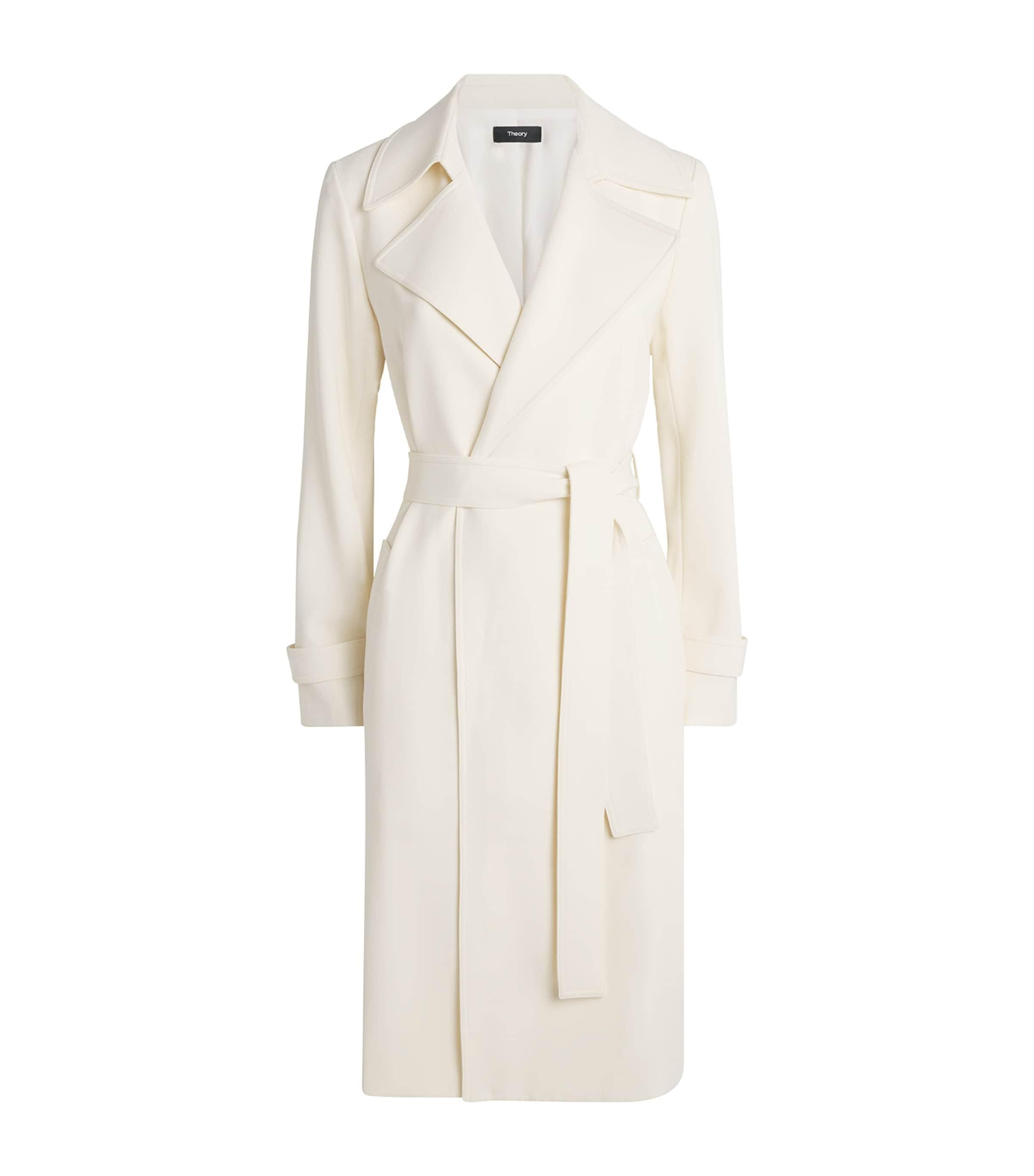 Theory Crepe Oaklane Trench Coat by THEORY
