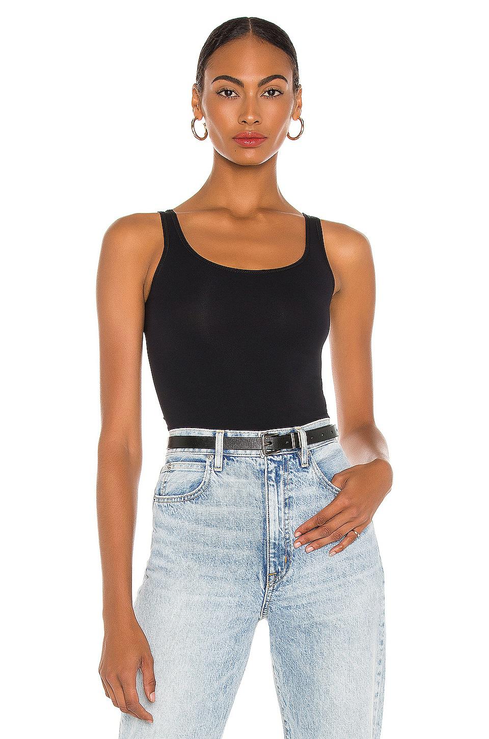 Theory Len Tubular Tank in Black by THEORY