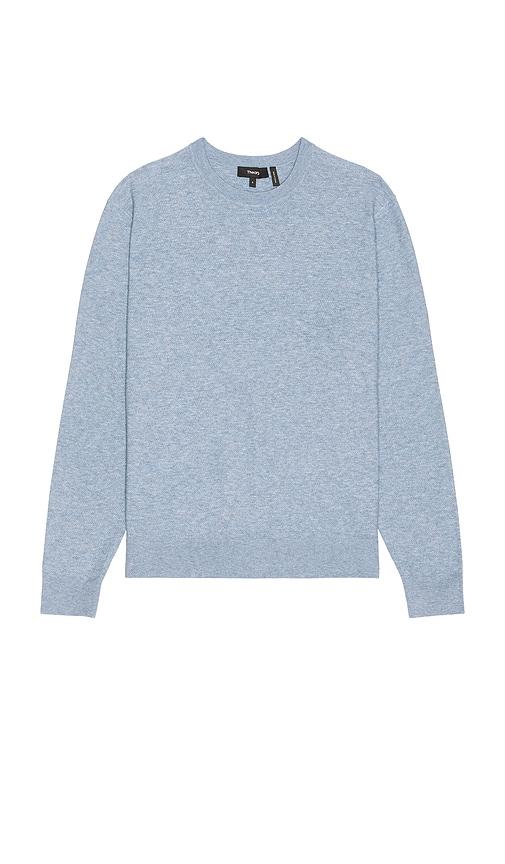 Theory Riland Crewneck Sweater in Blue by THEORY